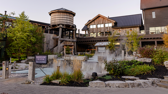 Thermea Spa Village Whitby during the fall season