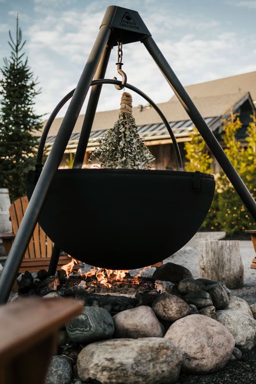 outdoor cauldron