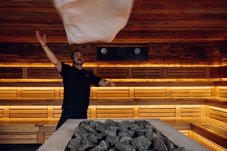 Jad practising towel movements