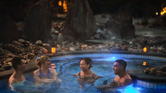 guests in a thermal bath