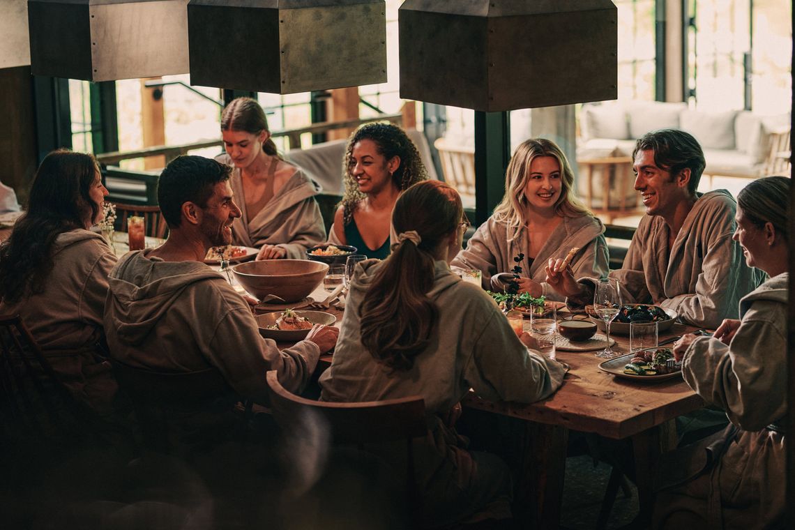 guests dinning at the restaurant