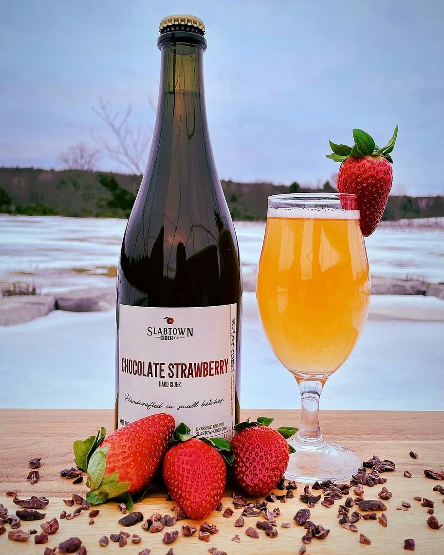 chocolate strawberry semi-sweet cider