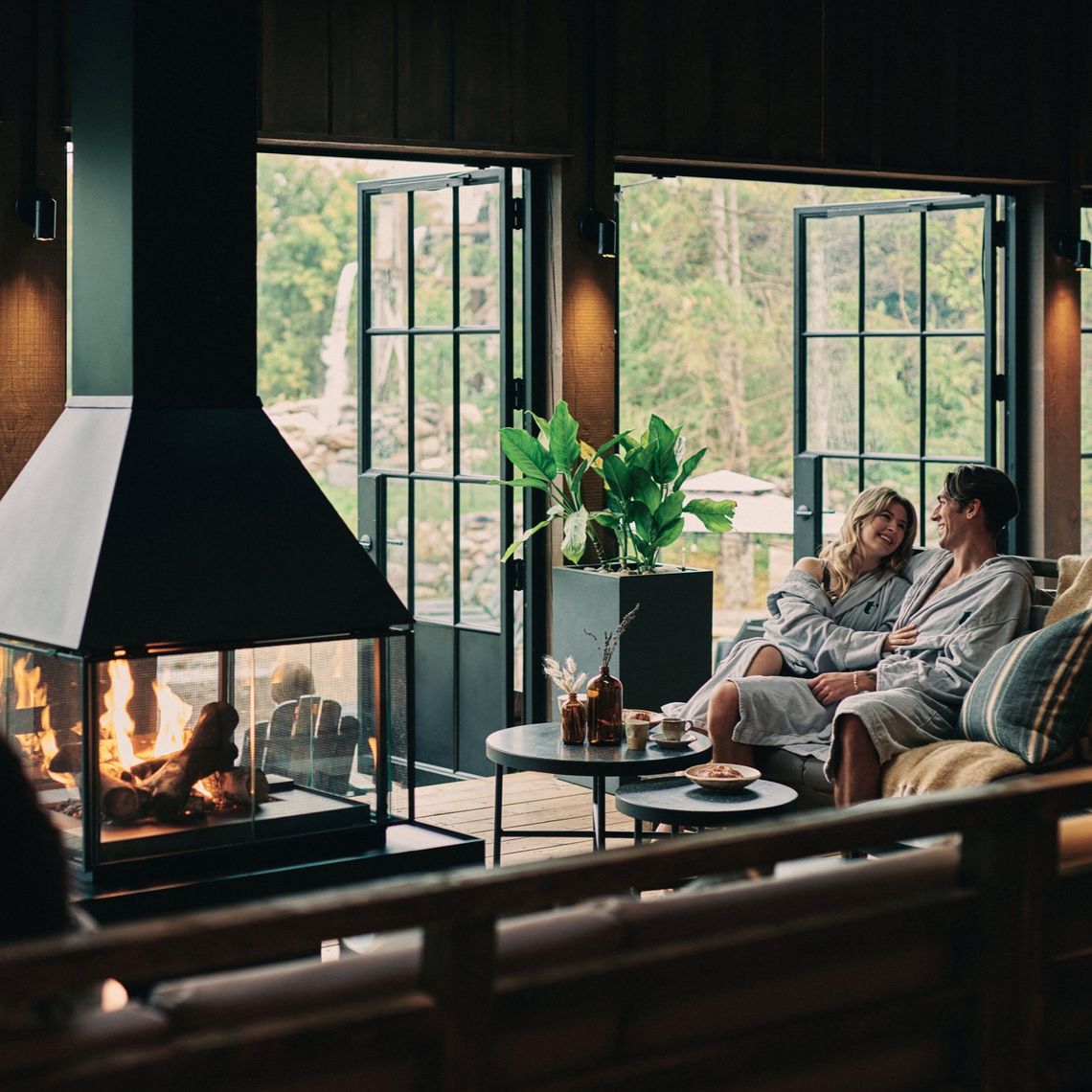 couple sitting in the lounge