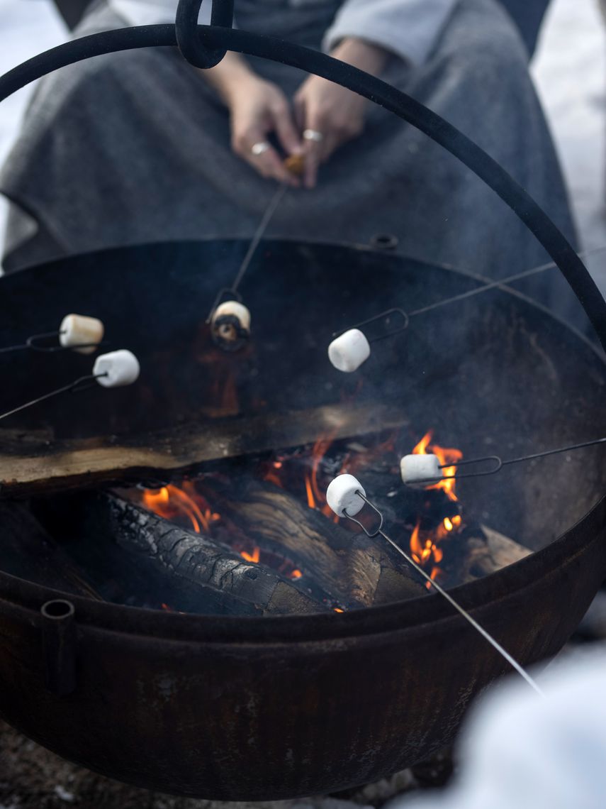 guests cooking marshmallows