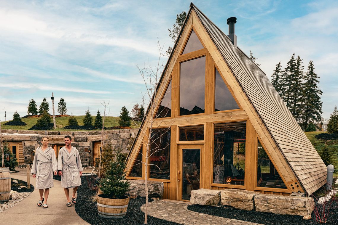 A-frame relaxation area