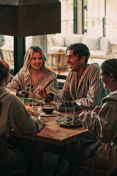 guests eating at Le Resto