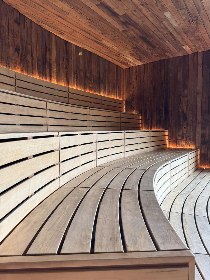 inside the logga sauna
