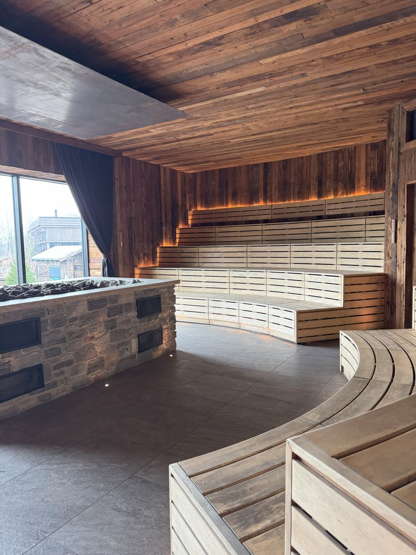 inside the logga sauna