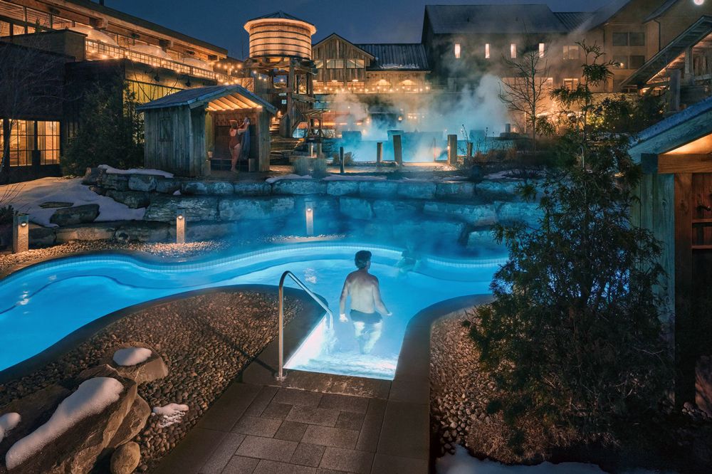 evening at the Spa Village