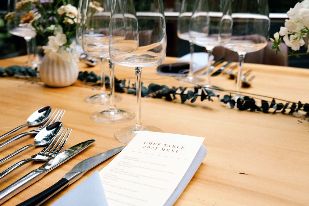 Chef's Table menu