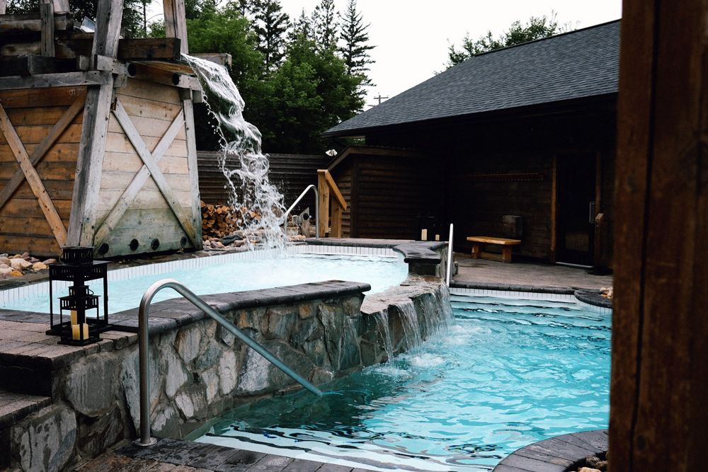 Cold plunge at Thermea Spa Village Winnipeg