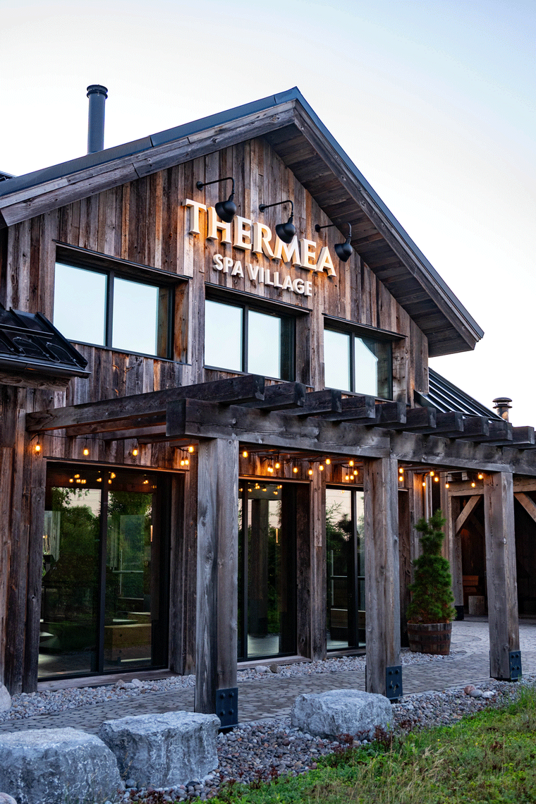 facade of Thermea Spa Village