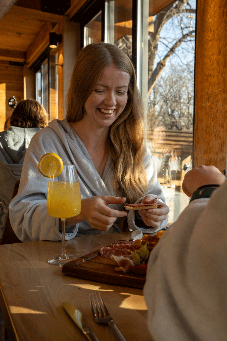 guests enjoying a meal at the restaurant