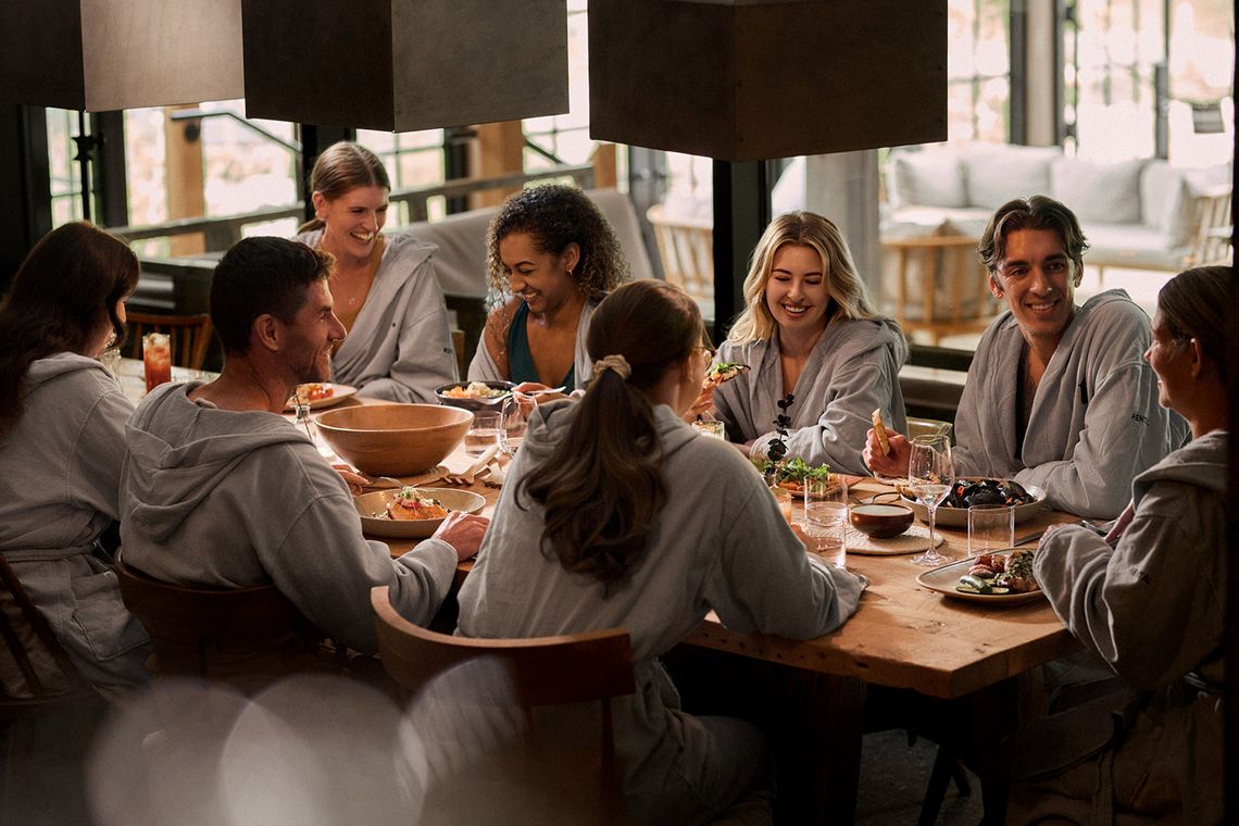 guests dining at Le Resto
