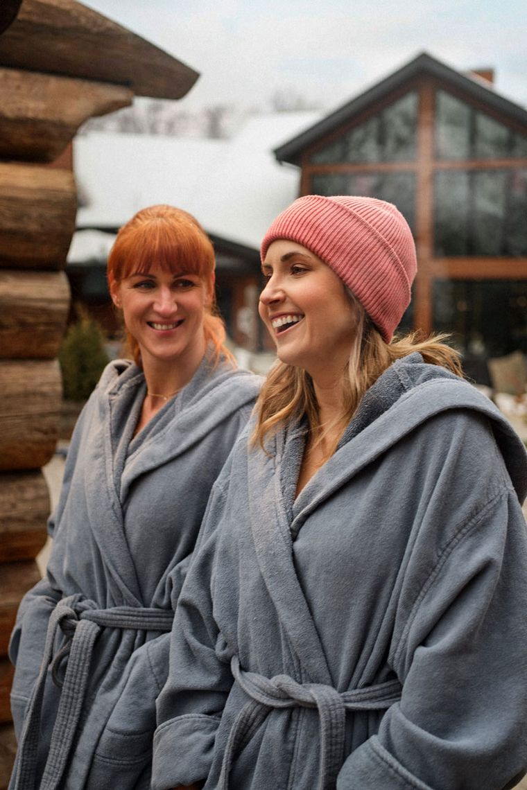 guests wandering at the spa