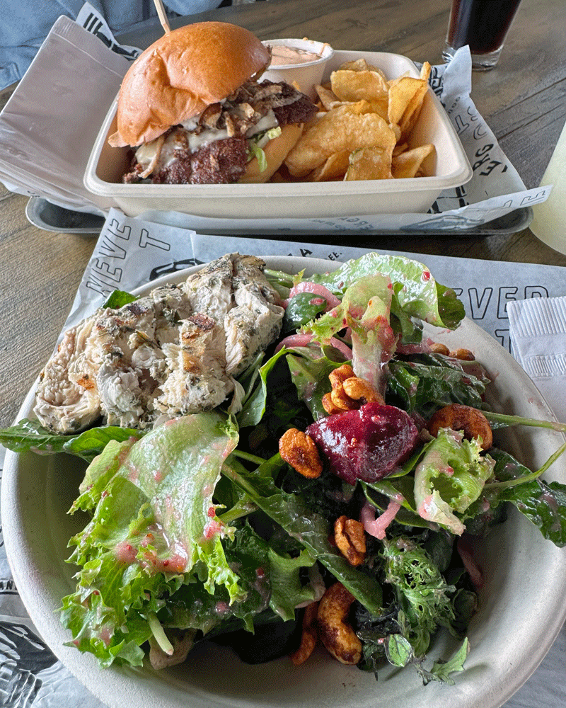 food at the Biergarden