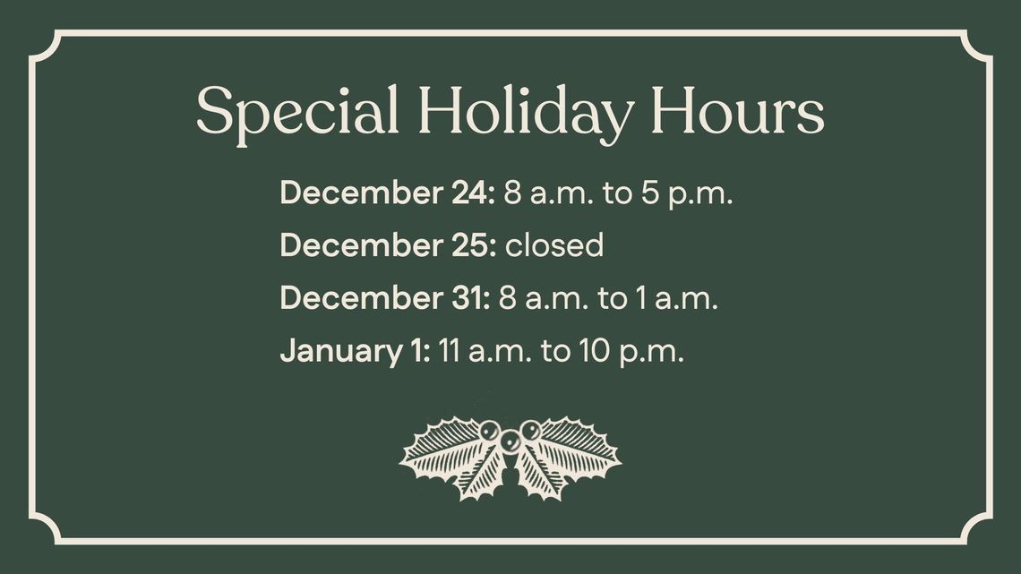 winnipeg holiday hours