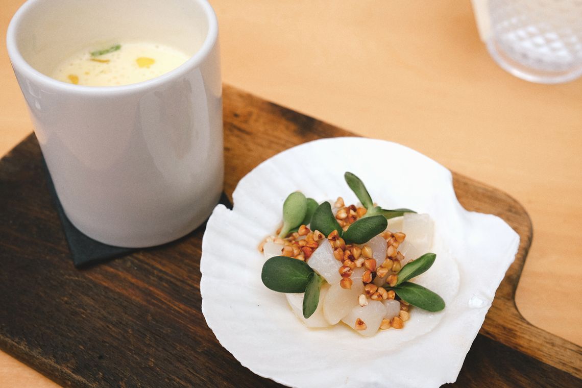 scallop crudo