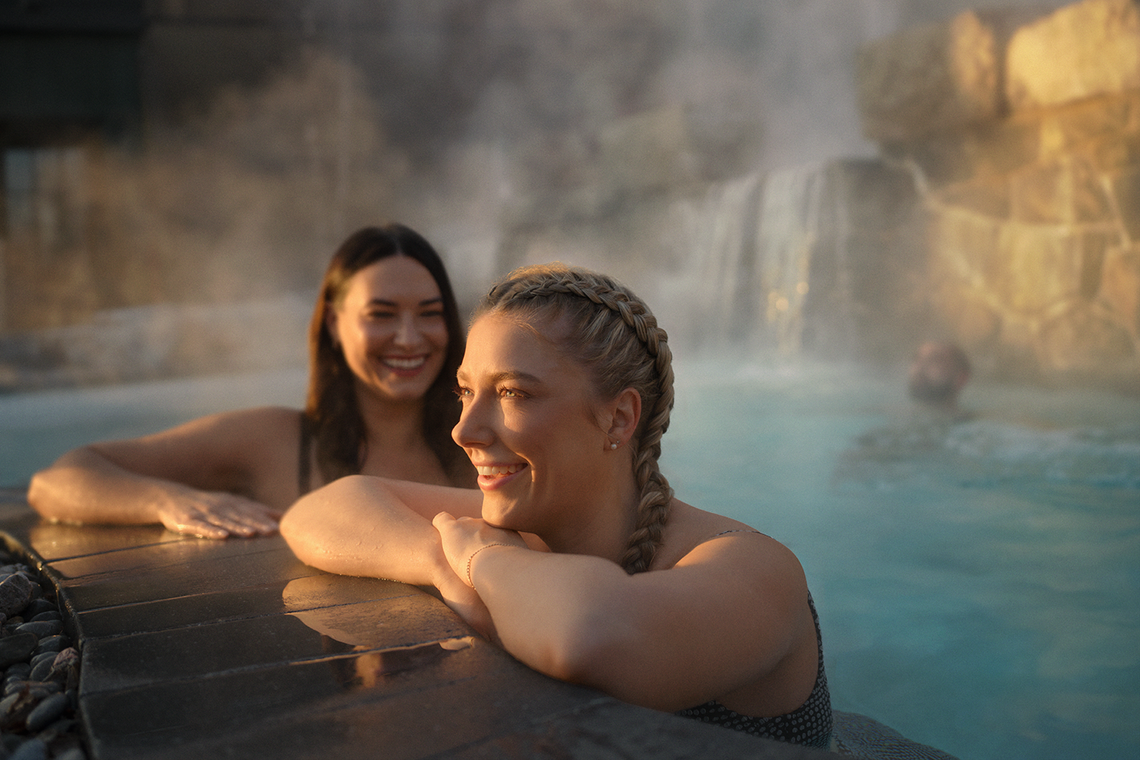 guests in a thermal bath