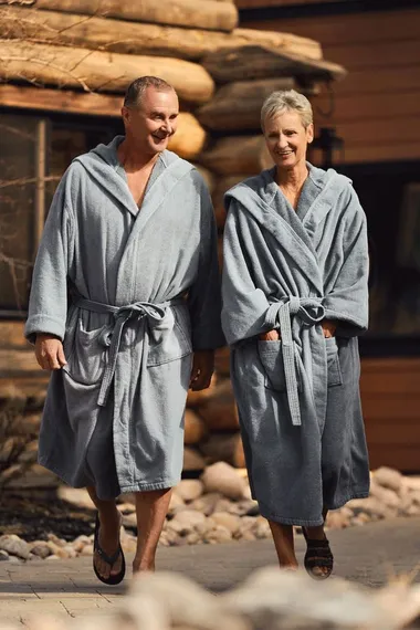 guest wandering at the spa