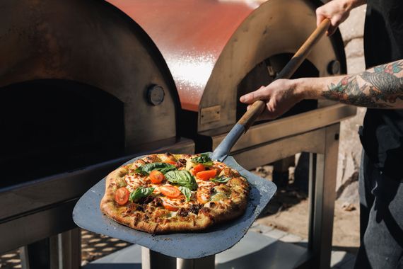 oven-baked pizza
