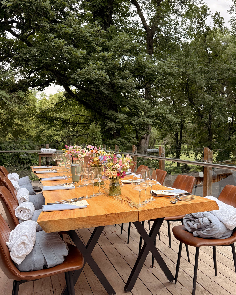 the table at our Chef's Table event