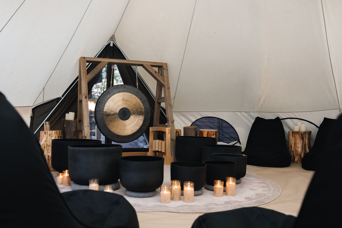 sound bath area