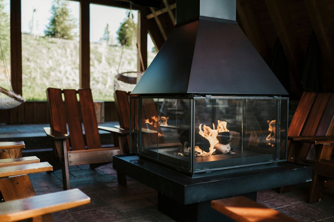 indoor fireplace