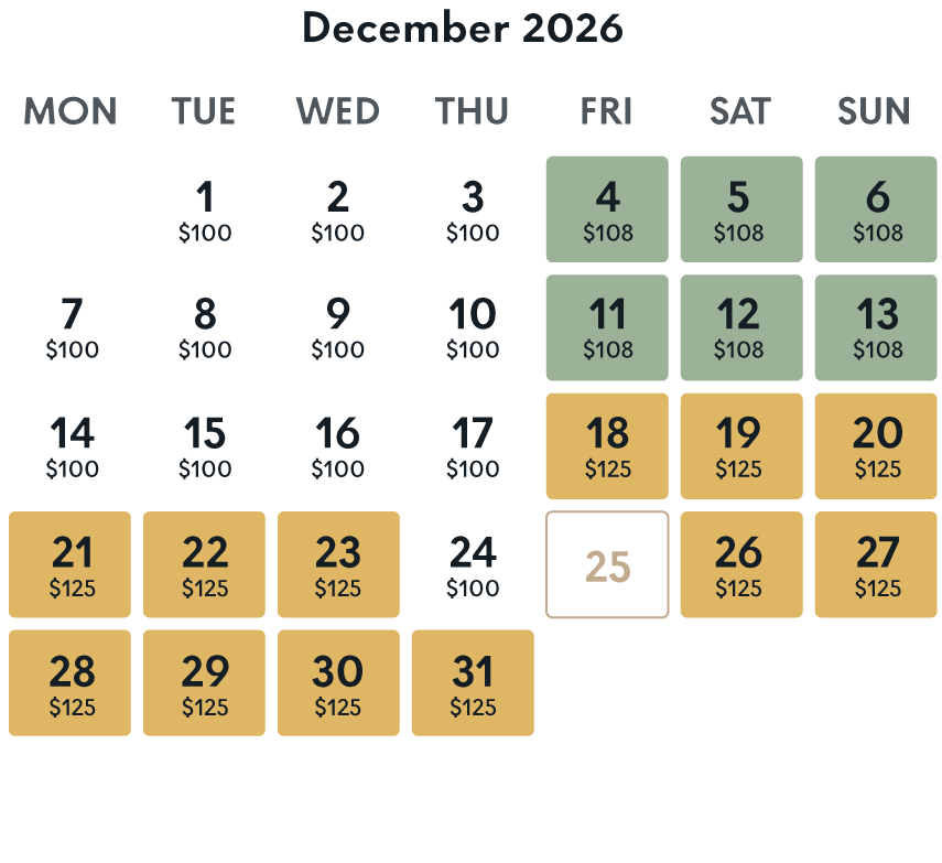 december 2026 rate calendar winnipeg