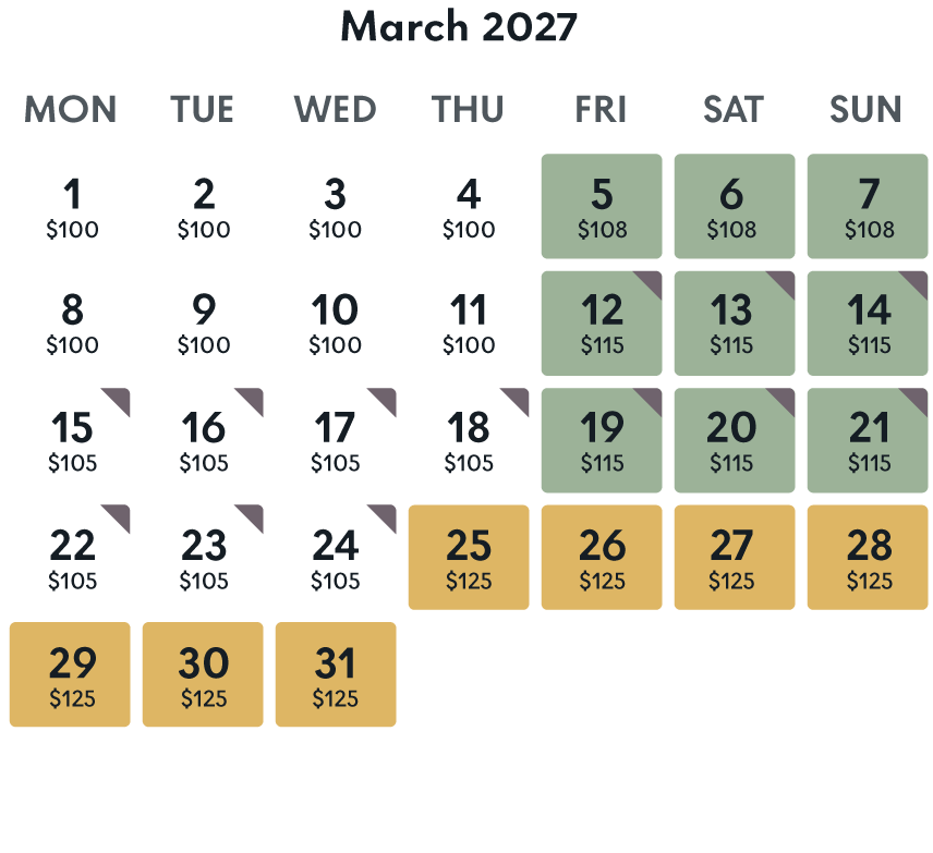 march 2026 rate calendar winnipeg