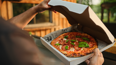 pizza from the Biergarden