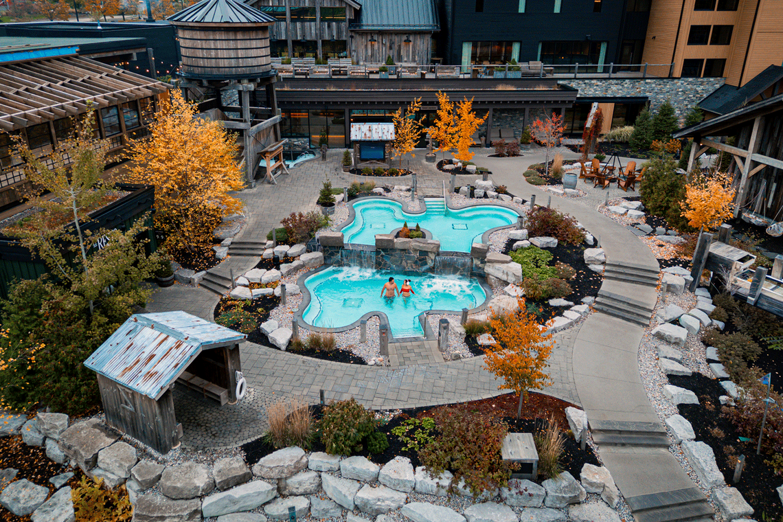 overview of the Spa Village