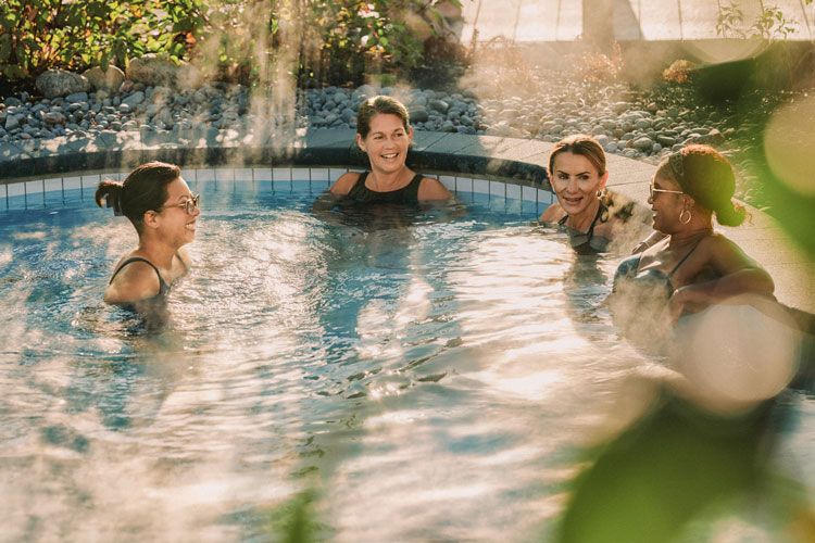 guests in a thermal bath