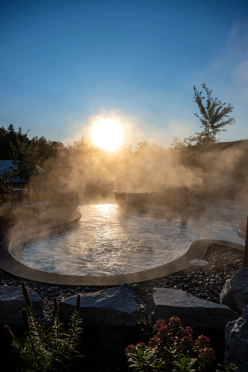 sunrise at the spa