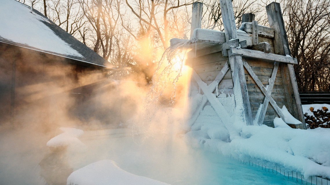 cold plunge during winter